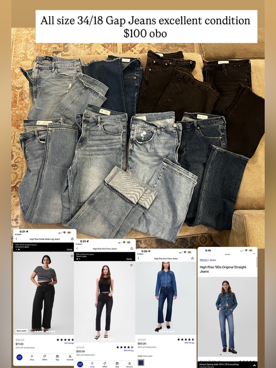 GAP Denim - Bundle of amazing condition size 18 women’s denim jeans